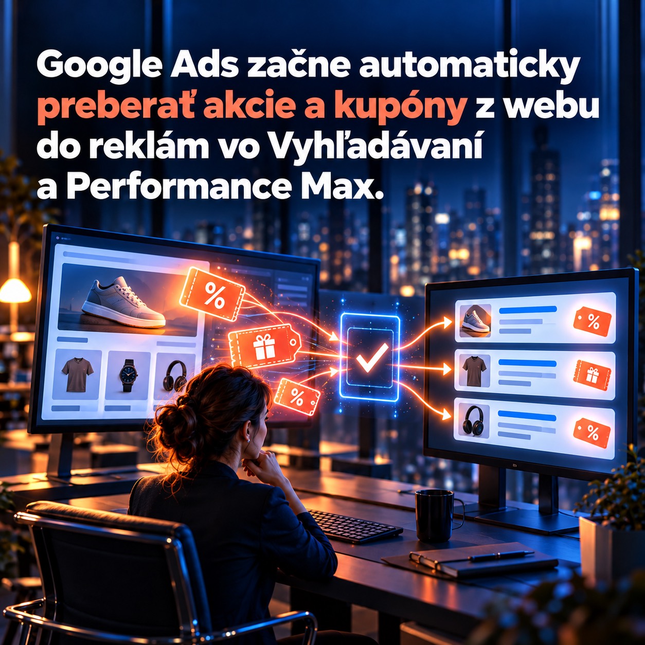 Google Ads začne automaticky preberať akcie a kupóny z webu